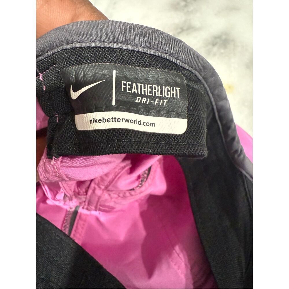 NIKE DRI FIT "RUN" WOMEN'S FEATHERLIGHT RUNNING HAT - ONE SIZE FITS ALL rare pin - Picture 6 of 6